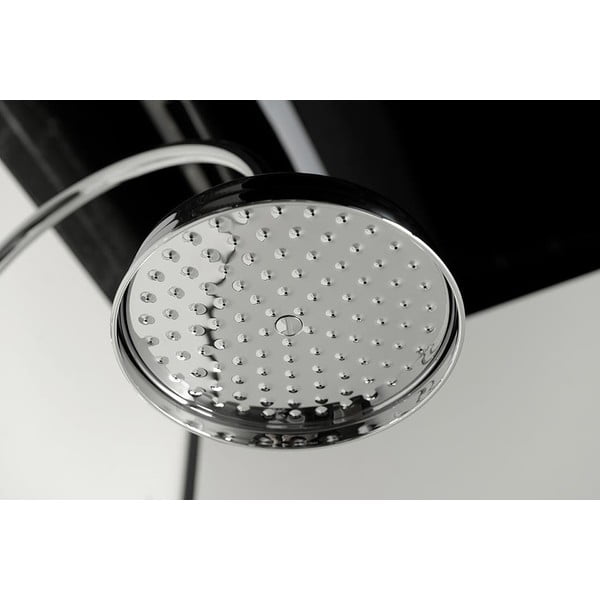 Medeninasta tuš garnitura v sijajno srebrni barvi s prho za glavo in ročno prho 142 cm Antea – Sapho-image-2