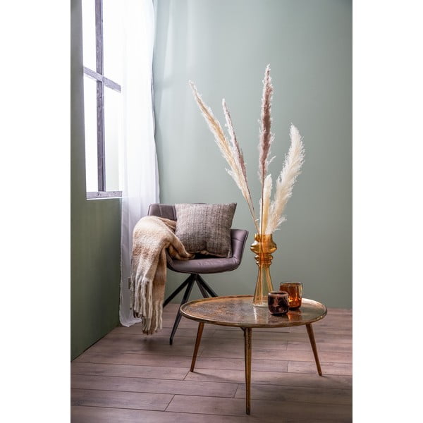 Kovinska okrogla mizica v bronasti barvi ø 67,5 cm Babina – Light & Living-image-1