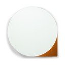 Kovinska stenska/z ogledalom kopalniška omarica v barvi terakote 55x55 cm Sonnet – Spinder Design