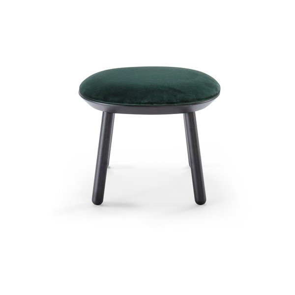 Zeleno-črn žameten tabureEMKO Naïve-image-2