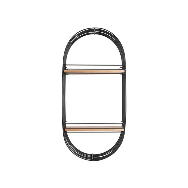 Črna stenska polica Leitmotiv Oval-image-2