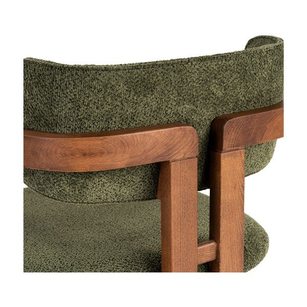 Temno zelen jedilni stol z nasloni za roke Toscana – Kalune Design-image-4