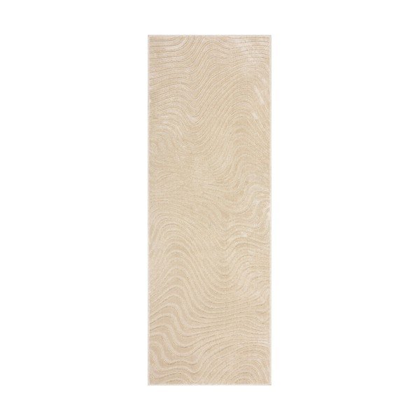 Bež volneni tekač 80x230 cm Channel - Flair Rugs