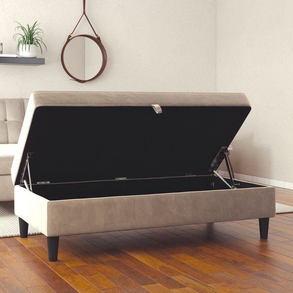 Siv žameten tabure Hartford – Støraa-image-1