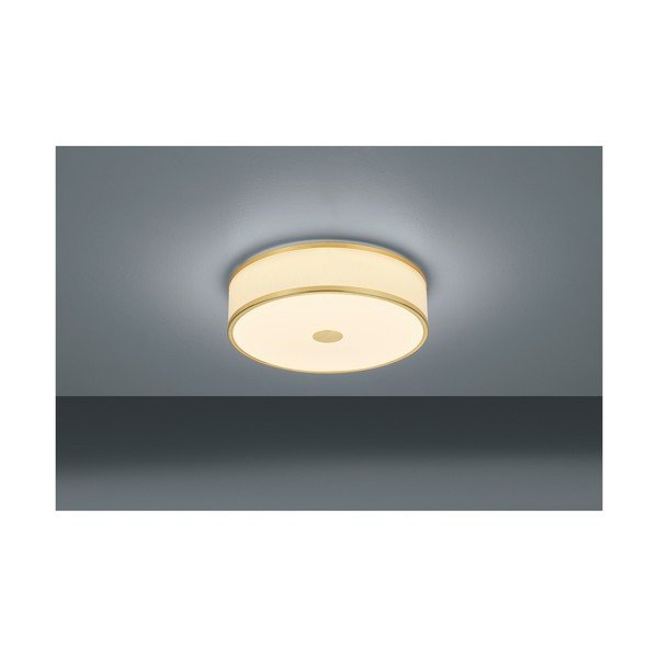 LED stropna svetilka v zlati barvi Trio Agento, ø 40 cm-image-1