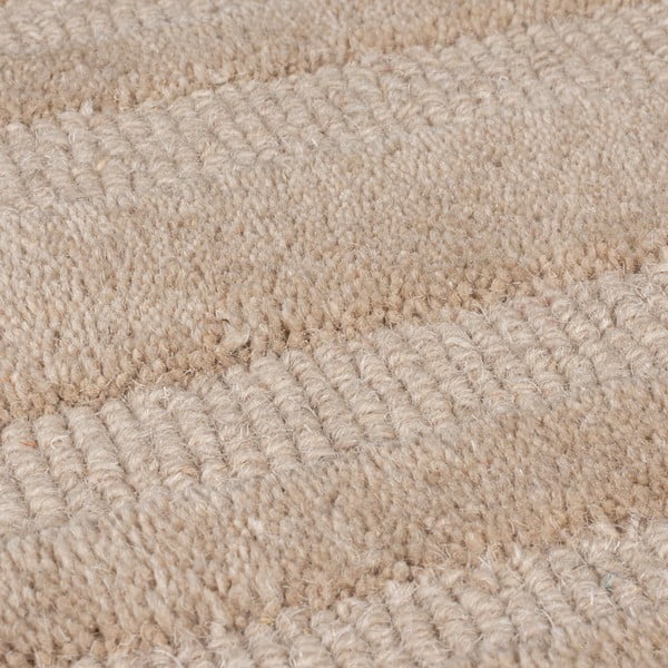 Bež ročno tkana volnena preproga 160x230 cm Zen Rectangles – Flair Rugs-image-2
