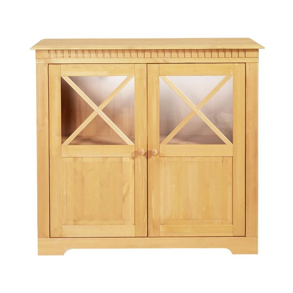 Vitrina iz masivnega bora v naravni barvi 95x35 cm Lisa – Støraa