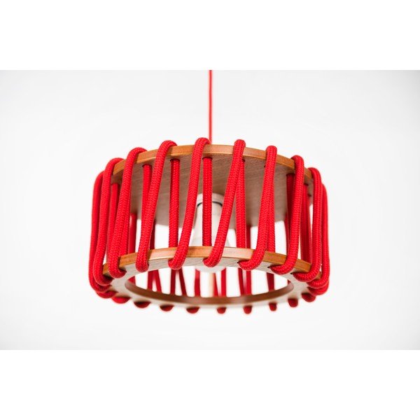 Rdeča viseča svetilka EMKO Macaron, ø 30 cm-image-4