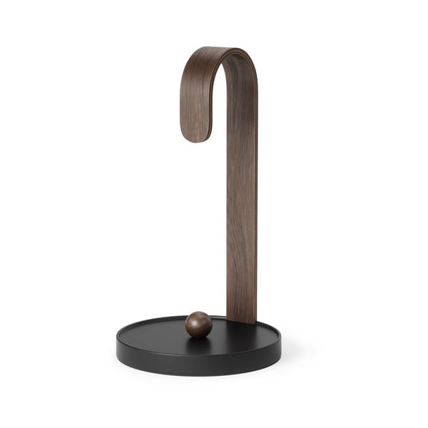 Črno leseno stojalo za papirnate brisače ø 17 cm Bellwood – Umbra