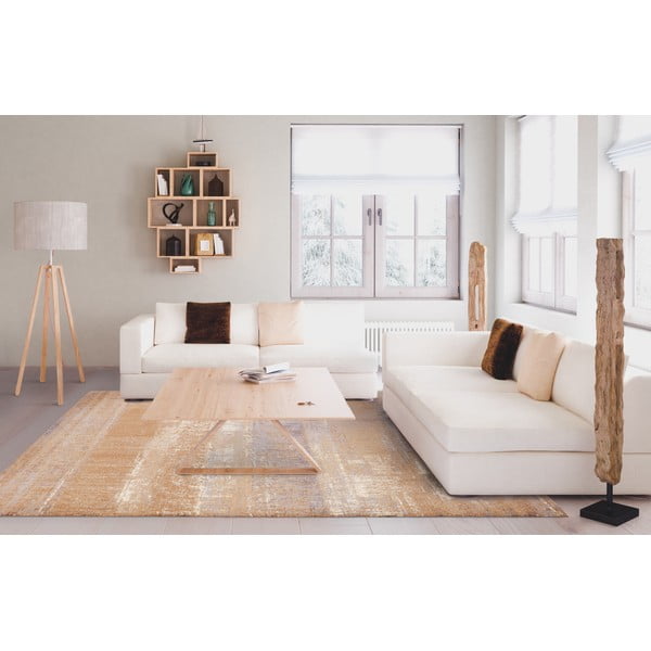 Rjava volnena preproga 133x180 cm Layers – Agnella-image-1