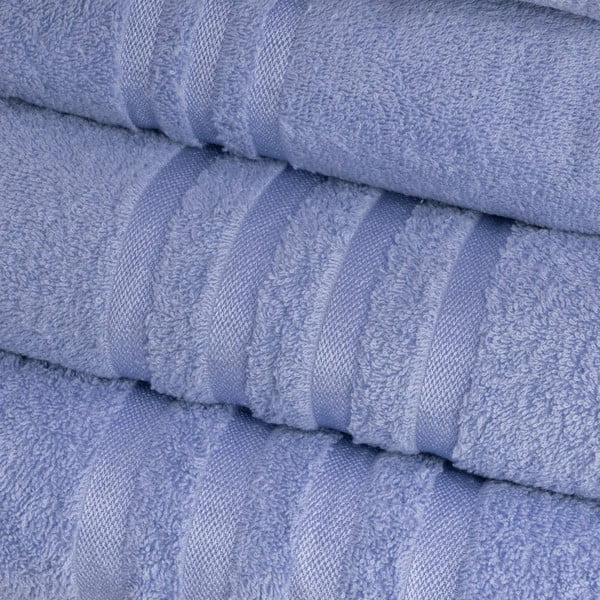 Modra frotirna bombažna brisača 50x100 cm Simple – Casa Selección-image-1