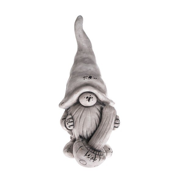 Siva dekoracija Dakls Gnome, višina 44,5 cm