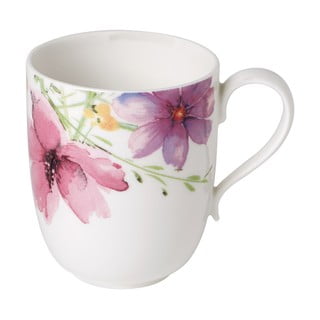 Porcelanasta skodelica z motivom cvetja Villeroy & Boch Mariefleur Tea, 430 ml