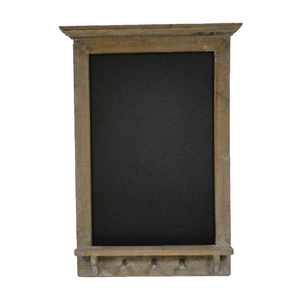 Črna skrilavčeva plošča v okvirju iz jelkinega lesa Antic Line, 45 x 72 cm