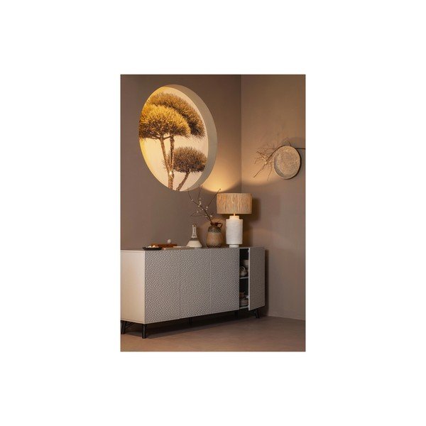 Kremno bela/naravna namizna svetilka (višina 63 cm) Pointed – BePureHome-image-1