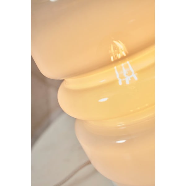 Bela namizna svetilka s steklenim senčnikom (višina 23 cm) Verona – it's about RoMi-image-3