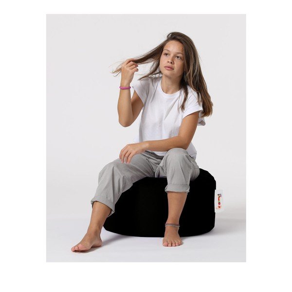 Črn vrtni tabure Round – Floriane Garden-image-2