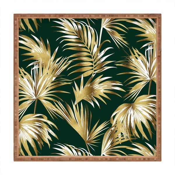 Lesen dekorativni servirni pladenj Palme, 40 x 40 cm