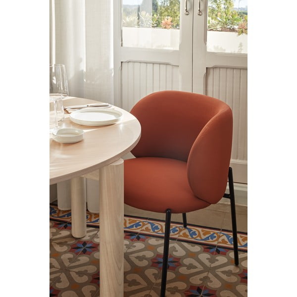 Rdeči oblazinjeni jedilni stoli v kompletu 2 ks Mogi – Teulat-image-1