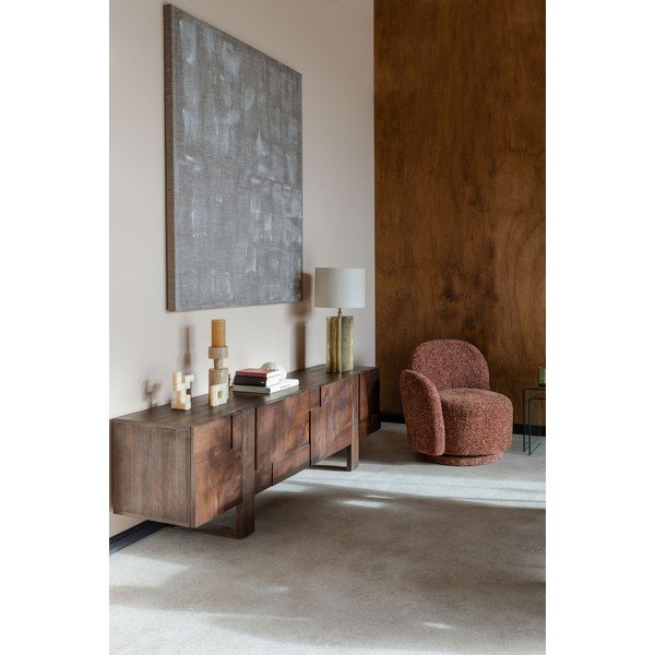 TV omarica iz masivnega lesa v temni naravni barvi 188x60x45 cm Bruneau – Dutchbone-image-1