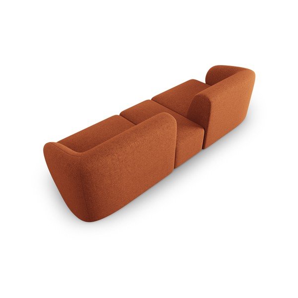 Oranžna sedežna garnitura 239 cm Shane – Micadoni Home-image-3