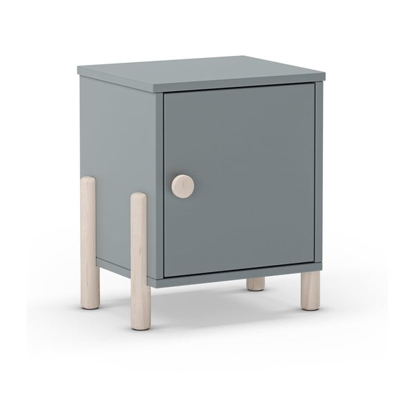 Prašno zelena otroška nočna omarica iz masivnega bora Enola – Marckeric-image-2