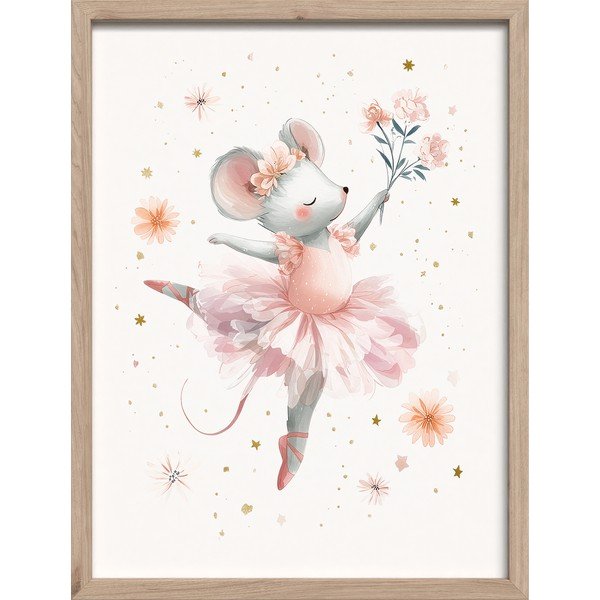 Otroška slika 30x40 cm Mouse Ballerina – Styler
