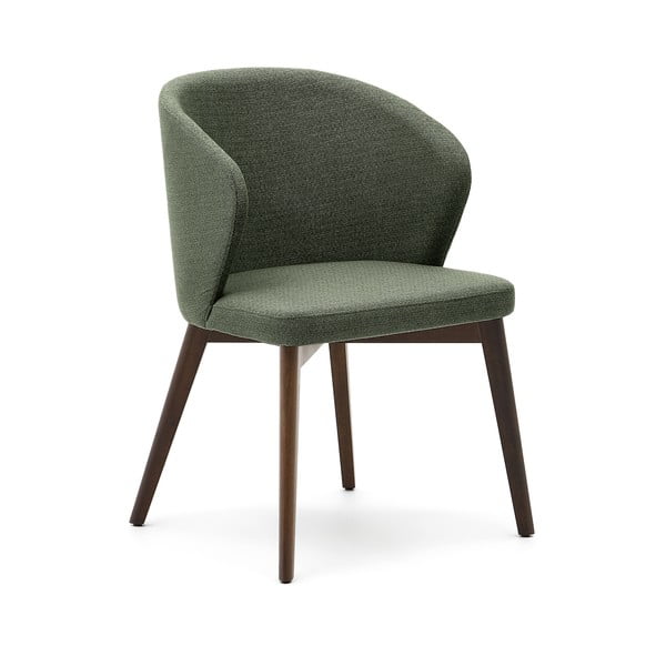 Temno zelen oblazinjen jedilni stol Darice – Kave Home