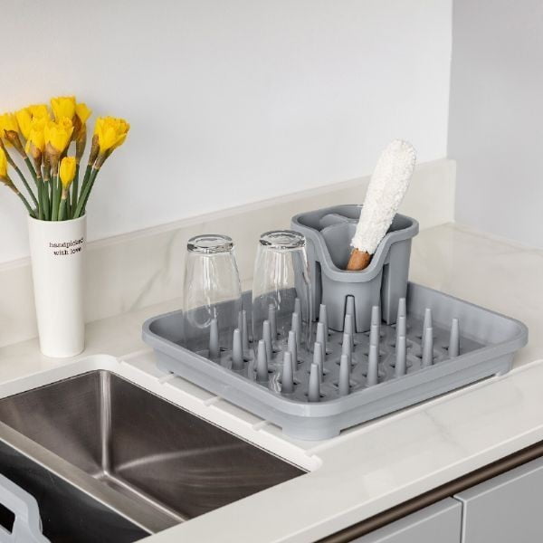 Siv plastičen odcejalnik posode 38x33,5 cm Eco Range – Addis-image-1