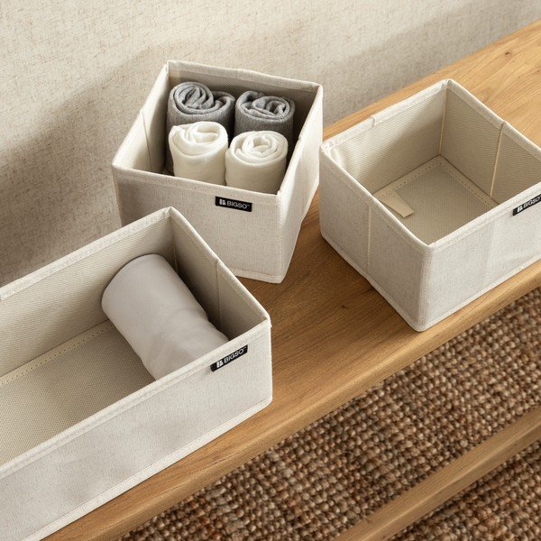 Tekstilni organizatorji za predal v kompletu 3 ks Soft Storage – Bigso-image-3