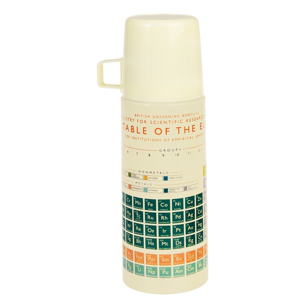 Kremno bela otroška termovka 350 ml Periodic Table
