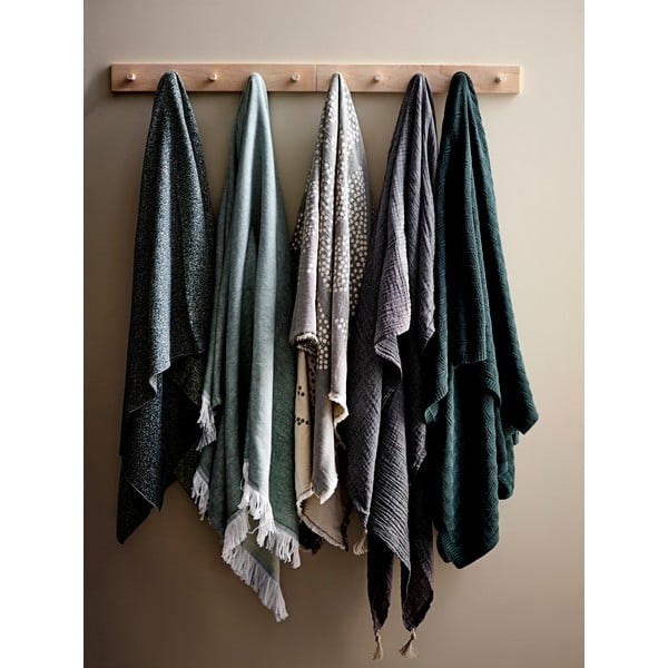 Siva bombažna pletenina Södahl Maja, 130 x 170 cm-image-3