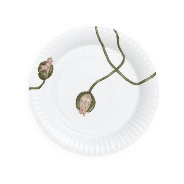 Bel porcelanast krožnik Kähler Design Hammershøi Poppy, ø 19 cm-image-2