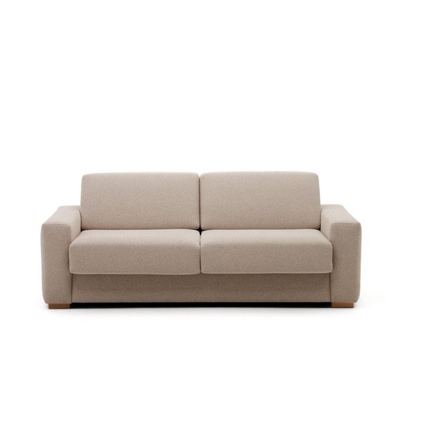 Bež raztegljiva sedežna garnitura 224 cm Anley – Kave Home