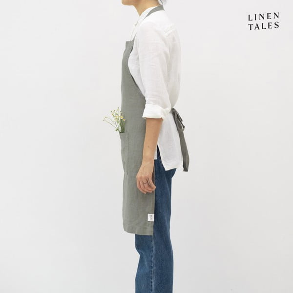 Lanen predpasnik Khaki – Linen Tales-image-2