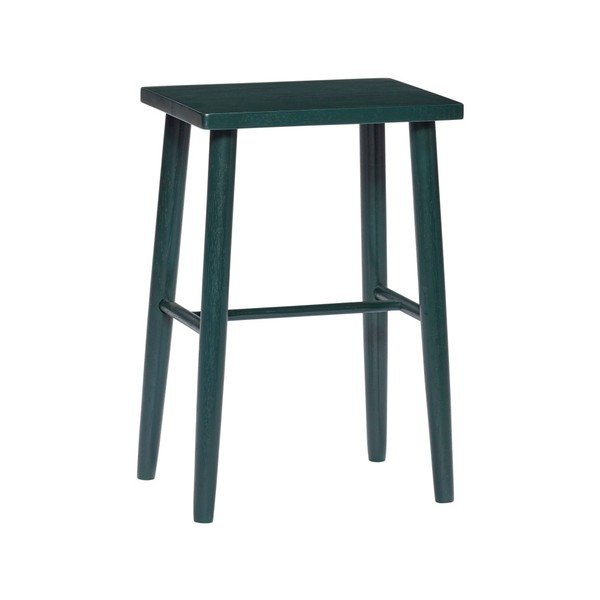 Temnozeleni hrastov barski stolček Hübsch Hrastov barski stolček, višina 52 cm