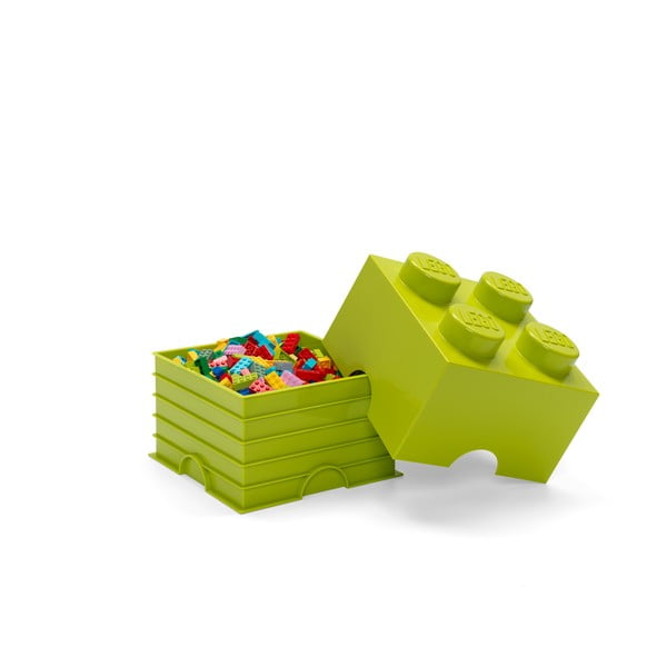 Kvadratna limetno zelena škatla za shranjevanje LEGO®-image-3