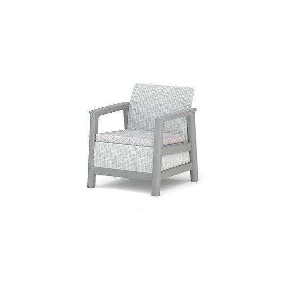 Svetlo sivi plastični vrtni fotelji v kompletu 2 ks Scandi Linea – Keter