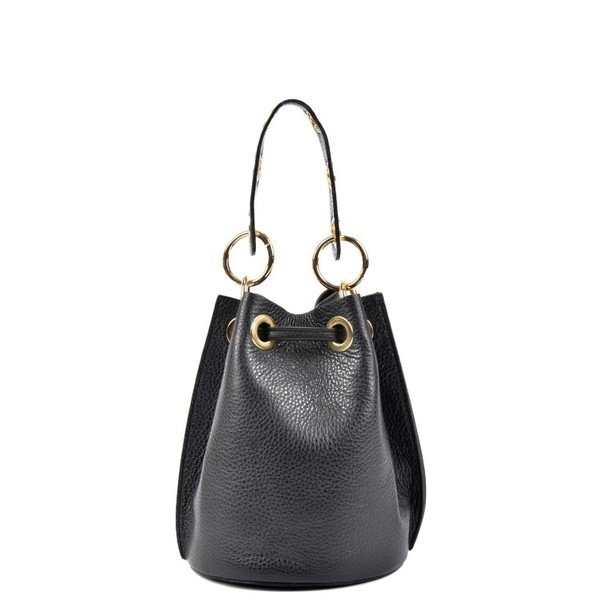 Črna usnjena torbica Roberta M Callisto Nero-image-3