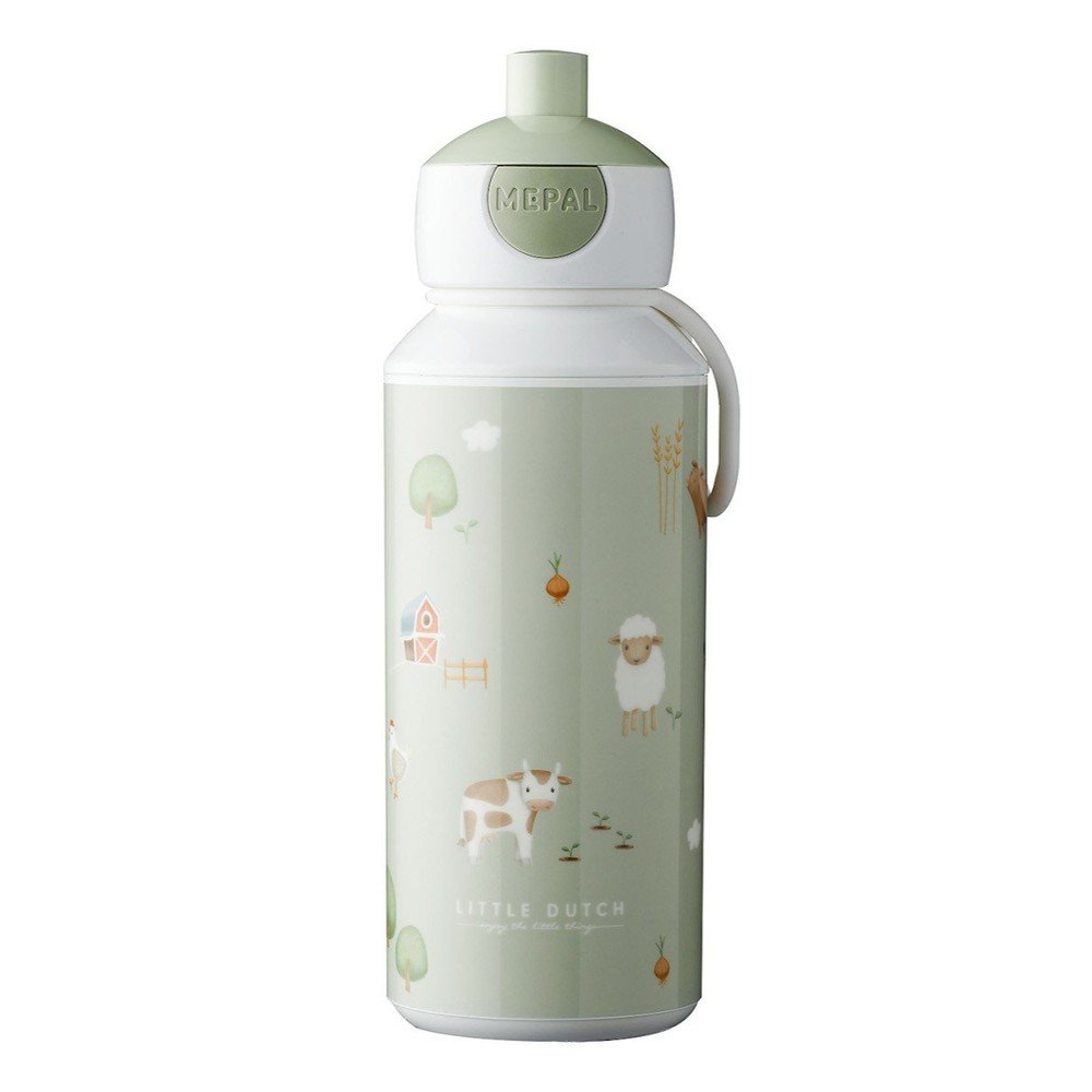 Plastična otroška steklenička za vodo 400 ml Little Farm by Little Dutch