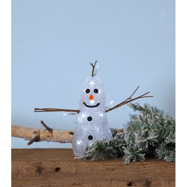 Bela božična svetlobna dekoracija Crystal Snowman – Star Trading-image-3