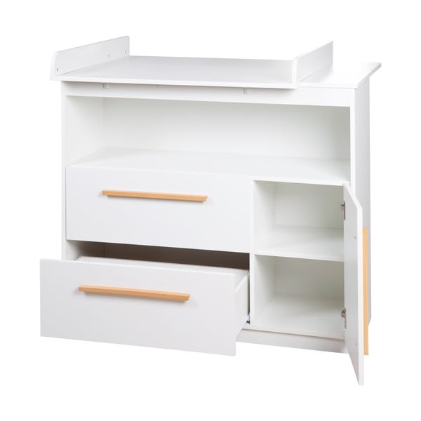 Bela nizka otroška komoda 107x98 cm Lilo – Roba-image-2