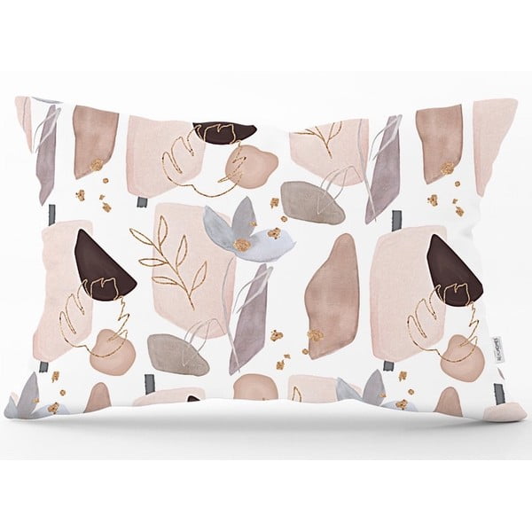Prevleka za okrasni vzglavnik Minimalist Cushion Covers Soft Color Leaves, 35 x 55 cm