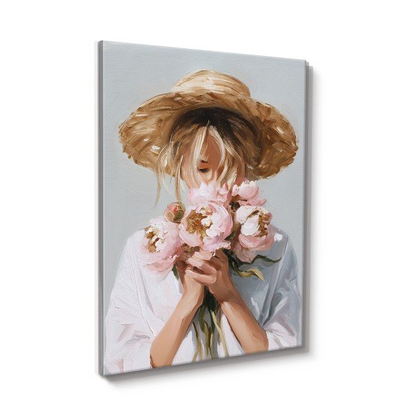 Slika z ročno naslikanimi elementi 70x100 cm Estelle – Styler-image-4