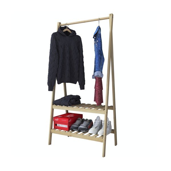 Stojalo za oblačila v hrastovem dekorju Susanne - Kalune Design-image-2