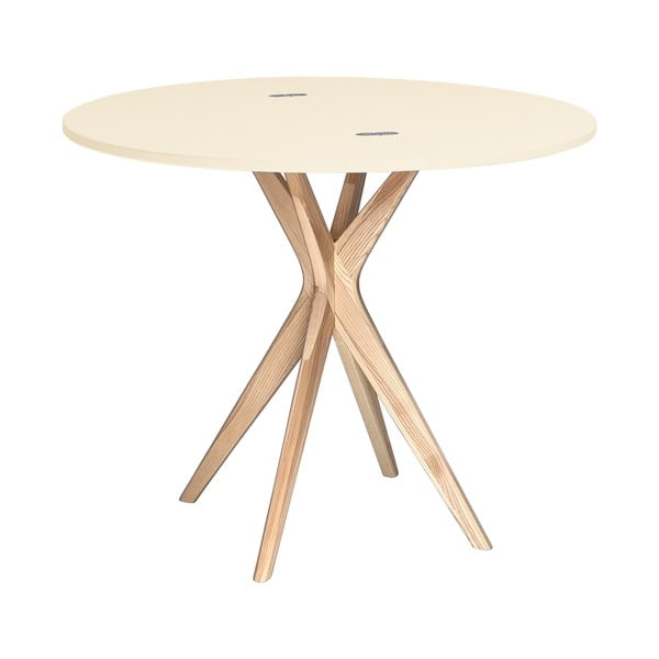 Okrogla raztegljiva jedilna miza 45x90 cm Jubi – Ragaba-image-2