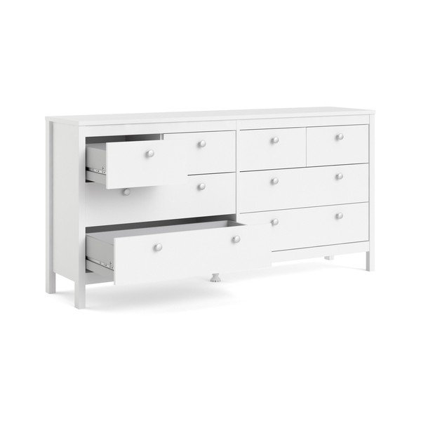 Bela nizka komoda 159x80 cm Madrid – Tvilum-image-2