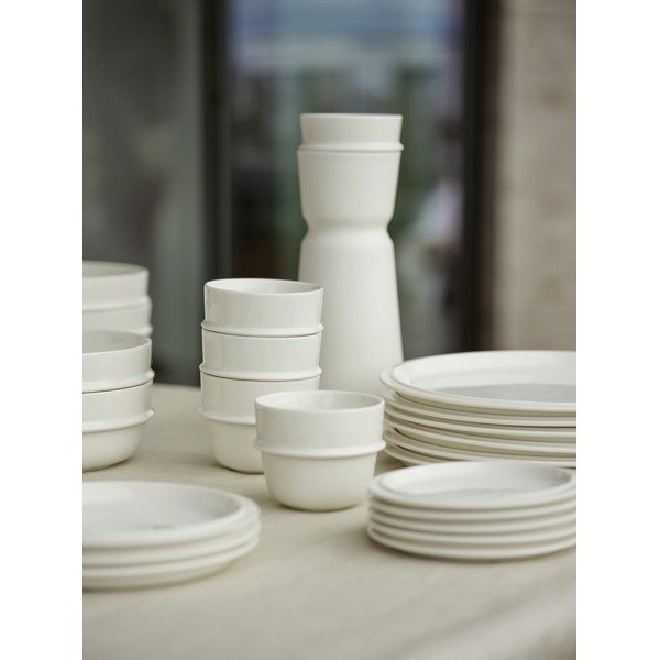 Kremno bel porcelanast krožnik ø 24 cm Eau – Zone-image-3