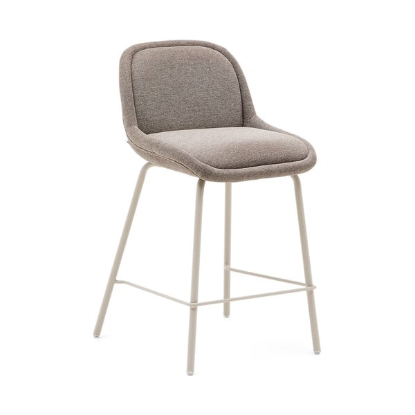 Sivo-bež barski stol (višina sedeža 65 cm) Aimin – Kave Home