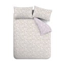 Svetlo vijolična/bež bombažna posteljnina za zakonsko posteljo 200x200 cm Ditsy Floral – Bianca